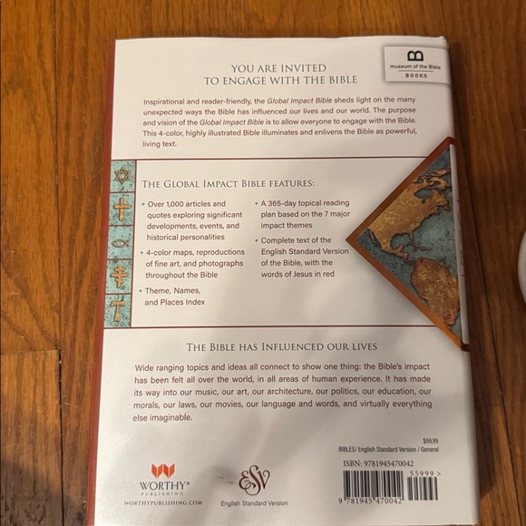 Barnes & Noble Global Impact Bible - White and Brown - Picture 3 of 3